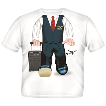 Add A Kid Male Youth Flight Attendant T-shirt