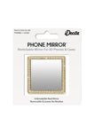 Gold Square w/ Crystals Phone Mirror