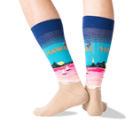 Hawaii Men's Travel Themed Crew Socks