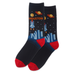 Houston Women's Travel Themed Crew Socks