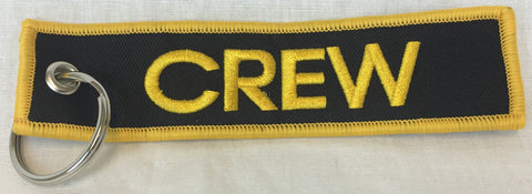 Black and Gold Crew Key Tag