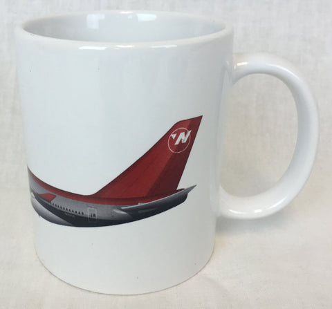 Northwest Airlines 747 with the Bowling Livery Coffee Mug