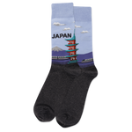 Japan Men's Travel Themed Crew Socks