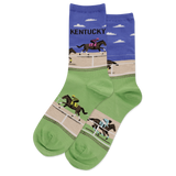 Kentucky Women's Travel Themed Crew Socks