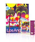 Los Angeles American Airlines Travel Poster Mini Travel Puzzle by New York Puzzle Company - (100 pieces)