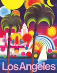 Los Angeles American Airlines Travel Poster Mini Travel Puzzle by New York Puzzle Company - (100 pieces)