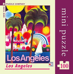 Los Angeles American Airlines Travel Poster Mini Travel Puzzle by New York Puzzle Company - (100 pieces)