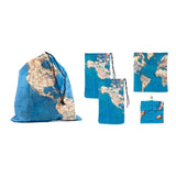 Travel Maps Laundry  Bags