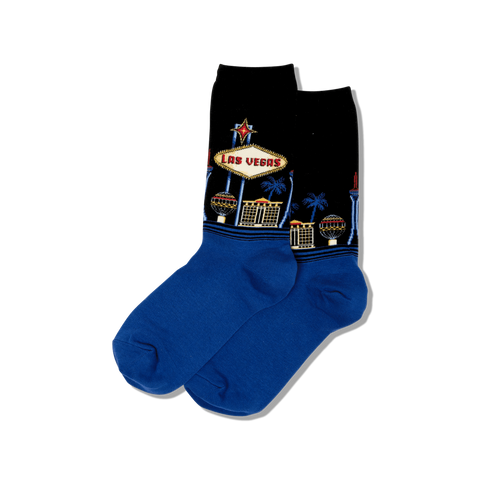 Las Vegas Women's Travel Themed Crew Socks