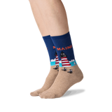 Maine Women's Travel Themed Crew Socks