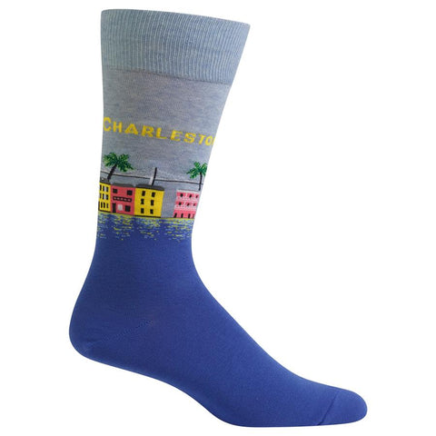 Charleston Men's Travel Themed Crew Socks