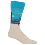 Chicago Men's Travel Themed Crew Socks