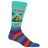 Mexico Men's Travel Themed Crew Socks