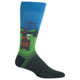 Wine Country Men's Travel Themed Crew Socks