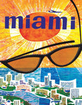 Miami American Airlines Travel Poster Mini Travel Puzzle by New York Puzzle Company - (100 pieces)