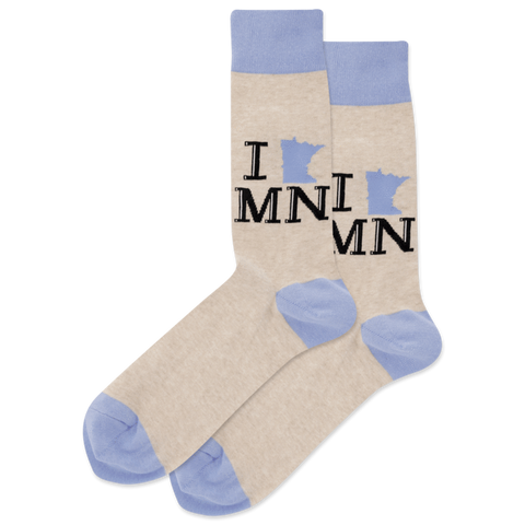 Minnesota Men's Travel Themed Crew Socks