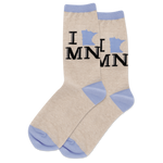 Minnesota Women's Travel Themed Crew Socks