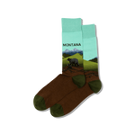 Montana Men's Travel Themed Crew Socks