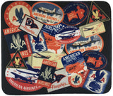 American Airlines Bag Sticker Collage Mousepad