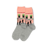 Hot Sox for Women - New Orleans Themed Crew Socks