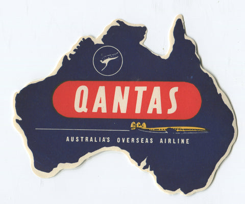 Qantas Australia Map Coaster