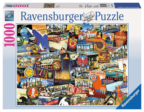 Road Trip USA Puzzle -  (1,000 pieces) by Ravensburger