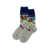 Hot Sox for Women - Rome Themed Crew Socks