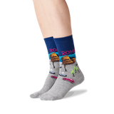 Hot Sox for Women - Rome Themed Crew Socks