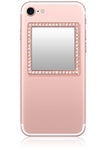Rose Gold Square w/ Crystals Phone Mirror