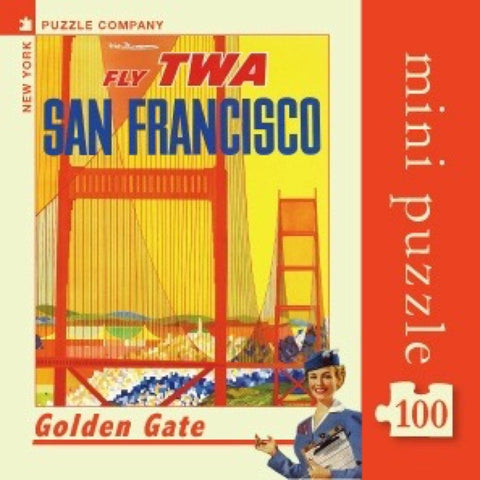 San Francisco TWA Travel Poster Mini Puzzle by New York Puzzle Company - (100 pieces)