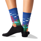 San Francisco Women's Travel Themed Crew Socks