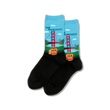 San Francisco Women's Travel Themed Crew Socks