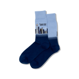 Seattle Men's Travel Themed Crew Socks