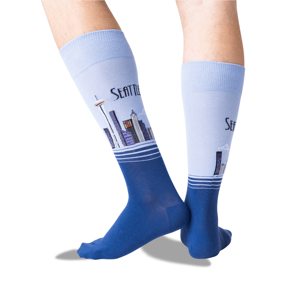 Seattle Women's Travel Themed Crew Socks – Airline Employee Shop