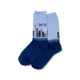 Hot Sox for Women - Seattle Themed Crew Socks (purple)