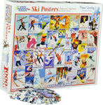 Ski Poster Puzzle by White Mountain - (1,000 pieces)