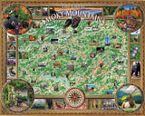 Smoky Mountains Puzzle by White Mountain - (1,000 pieces)