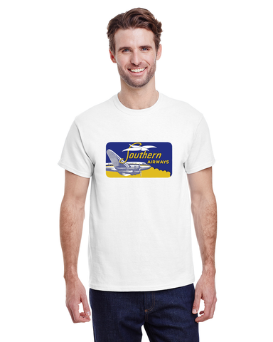 Southern Airways Vintage Bag Sticker T-shirt