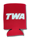 TWA Red Logo Koozie