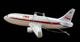 TWA Gold Globe Livery Airplane Christmas Ornament