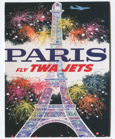 TWA Paris Poster Notecard