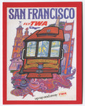 TWA San Francisco Travel Poster