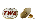 TWA Globe Logo Earrings