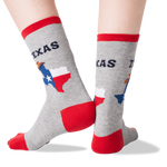 Texas Women's Travel Themed Crew Socks