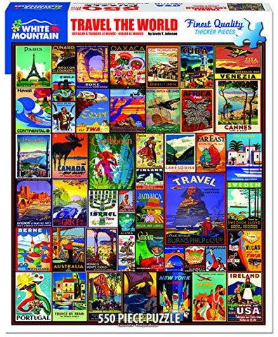Travel the World Puzzle by White Mountain - (550 pieces)