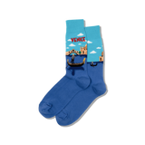 Venice Men's Travel Themed Crew Socks