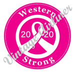 Western Airlines 2020 Breast Cancer Awareness Ladies T-shirt