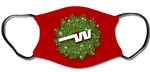 Western Airlines Christmas Face Mask