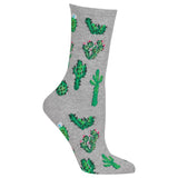 Cactus Women's Travel Themed Crew Socks