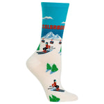 Colorado Women's Travel Themed Crew Socks